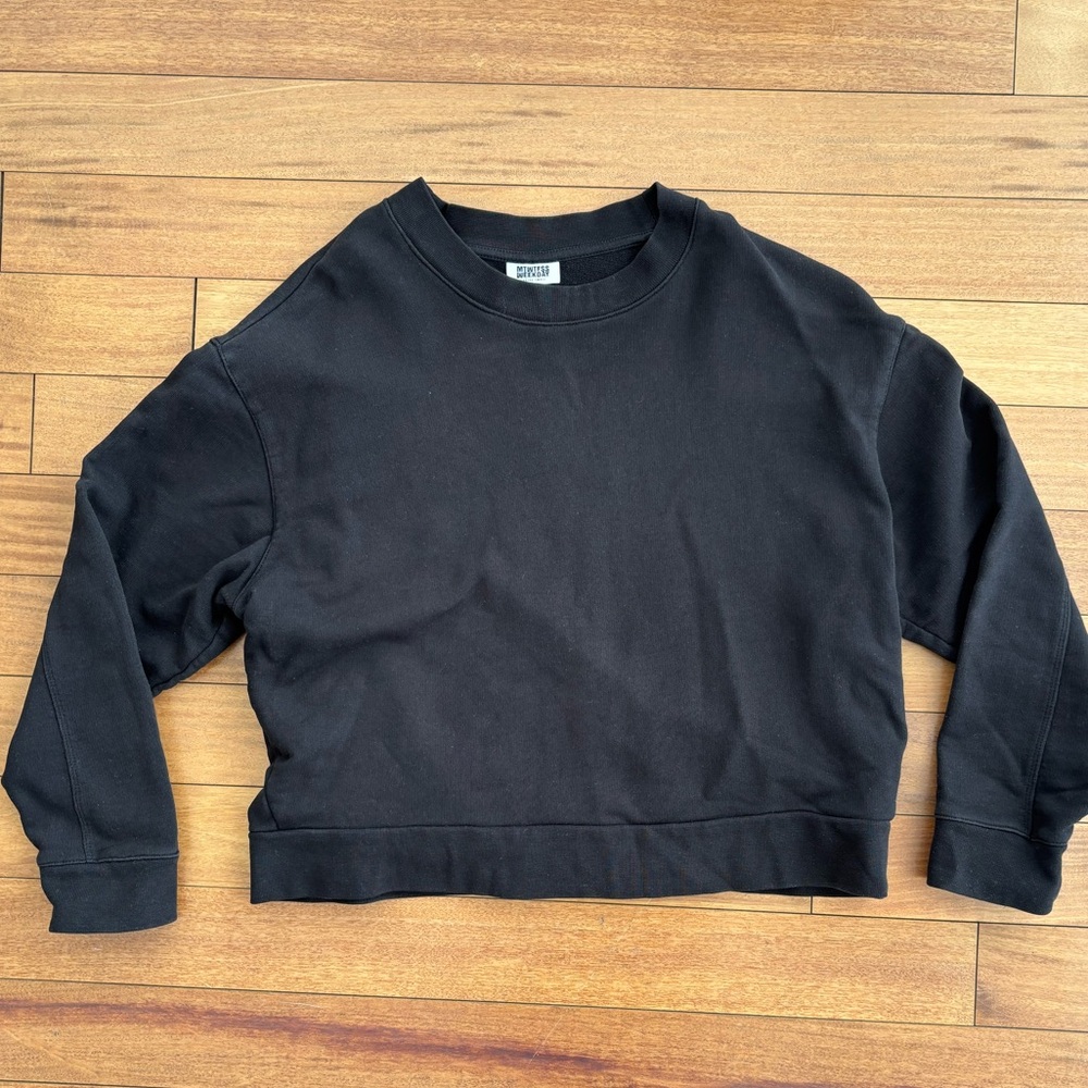 Weekday Charcoal Cotton Top